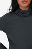 Diane von Furstenberg Grey Wool Turtle Neck Sweater Size S