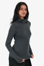 Diane von Furstenberg Grey Wool Turtle Neck Sweater Size S