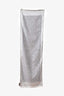 Louis Vuitton Grey Silk Monogram Scarf