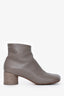 MM6 Maison Margiela Grey Leather Ankle Boots Size 38