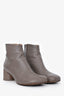 MM6 Maison Margiela Grey Leather Ankle Boots Size 38