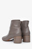 MM6 Maison Margiela Grey Leather Ankle Boots Size 38