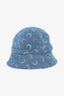 Marine Serre Blue Denim Moon Bucket Hat Size S/M