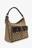 Gucci Brown & Beige GG Monogram Canvas Medium Abbey Pocket Hobo