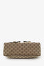 Gucci Brown & Beige GG Monogram Canvas Medium Abbey Pocket Hobo