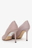 Jimmy Choo Pink Glitter Point Toe Heels Size 37