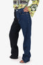 Frame Blue/Black Denim Two Tone Jeans Size 29