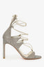Stuart Weitzman Gold Sparkly Strappy Heels Size 9