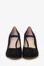 Stuart Weitzman Black Suede Platform Heels Size 9