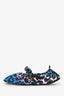 Ganni Blue/Black Leopard Print Ballet Flats Size 39