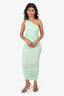 Norma Kamali Green 'Diana' Ruched Dress Size 36