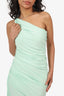 Norma Kamali Green 'Diana' Ruched Dress Size 36