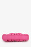 Elleme Pink Leather Ruched Shoulder Bag