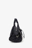 Balenciaga Black Washed Denim City Bag with Strap