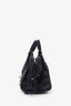 Balenciaga Black Washed Denim City Bag with Strap