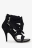 Balmain Black Bow Detail Strappy Sandals Size 38