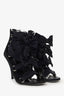 Balmain Black Bow Detail Strappy Sandals Size 38