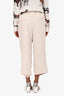 Brunello Cuccinelli Beige Silk Blend Capris Size 8