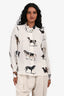 Stella McCartney Cream Dog Printed Silk Blouse Size 40