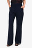 Chloe Navy Blue Virgin Wool Trousers Size 38