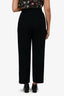Max Mara Black Virgin Wool Trousers Size 6 US