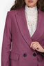 Veronica Beard Purple Wool Blend Double Breasted Blazer Size 2