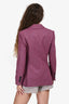 Veronica Beard Purple Wool Blend Double Breasted Blazer Size 2