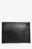 Saint Laurent 2018 Black Leather Lightning Logo 'Rider' Zip Pouch