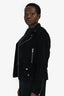 Saint Laurent 2017 Black Suede Moto Jacket Size 46 Mens