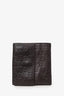 Gucci Brown Leather 'GG' Embossed Bi-Fold Wallet