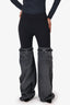 Coperni Black Spandex/Denim Belt Detail 'Hybrid' Jeans Size 2