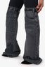 Coperni Black Spandex/Denim Belt Detail 'Hybrid' Jeans Size 2