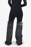 Coperni Black Spandex/Denim Belt Detail 'Hybrid' Jeans Size 2