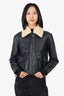 Mackage Black Leather/Shearling Jacket Size S