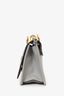Fendi Grey Leather Small Kan I Flap Shoulder Bag