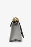 Fendi Grey Leather Small Kan I Flap Shoulder Bag