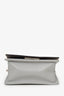Fendi Grey Leather Small Kan I Flap Shoulder Bag