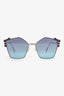 Fendi Silver Metal Frame Can Eye FF0261 Oversize Sunglasses