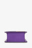 Jacquemus Purple Brushed Leather Le Chiquito Top Handle with Strap