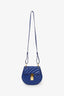 Chloe Navy Leather Mini Drew Bijou Chain Shoulder Bag