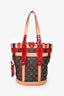 Louis Vuitton 2007 Limited Edition Brown/Red Monogram Neo Bucket Bag