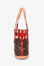 Louis Vuitton 2007 Limited Edition Brown/Red Monogram Neo Bucket Bag