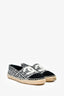 Pre-Loved Chanel™ Black/White Tweed CC Espadrilles Size 38