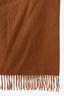 Loro Piana Brown Vicuña Fringe Scarf