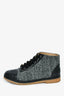 Pre-Loved Chanel™ Grey Tweed CC Mid Sneakers Size 38.5