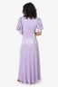 Rotate Birger Christensen Purple Puff Sleeve Sierina Dress Size 8