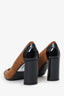 Casadei Brown/Black Suede Cap Toe Pumps Size 7