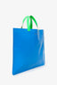 Comme des Garcons Blue/Orange/Green Super Fluro Leather Tote Bag