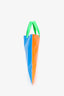 Comme des Garcons Blue/Orange/Green Super Fluro Leather Tote Bag