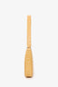 By Far Beige Croc Embossed Mini Rachel Shoulder Bag
